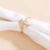 1 Piece Fashion Fish Tail Copper Inlay Artificial Pearls Zircon Open Ring