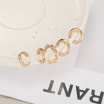 1 Set Simple Style Geometric Alloy Plating Inlay Artificial Gemstones Women's Ear Studs