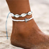 Simple Style Starfish Alloy Seed Bead Patchwork Unisex Anklet