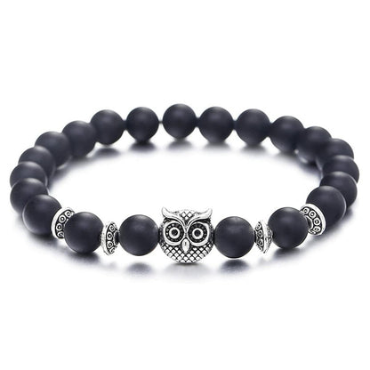 Retro Owl Agate Bracelets