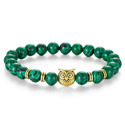 Retro Owl Agate Bracelets