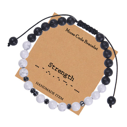 1 Piece Fashion Color Block Natural Stone Beaded Handmade Bracelets