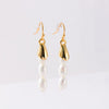 1 Pair Simple Style Round Artificial Pearl Copper Patchwork Drop Earrings