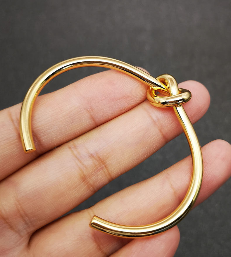 Fashion Knot Alloy Plating 18k Gold Plated Women's Bangle