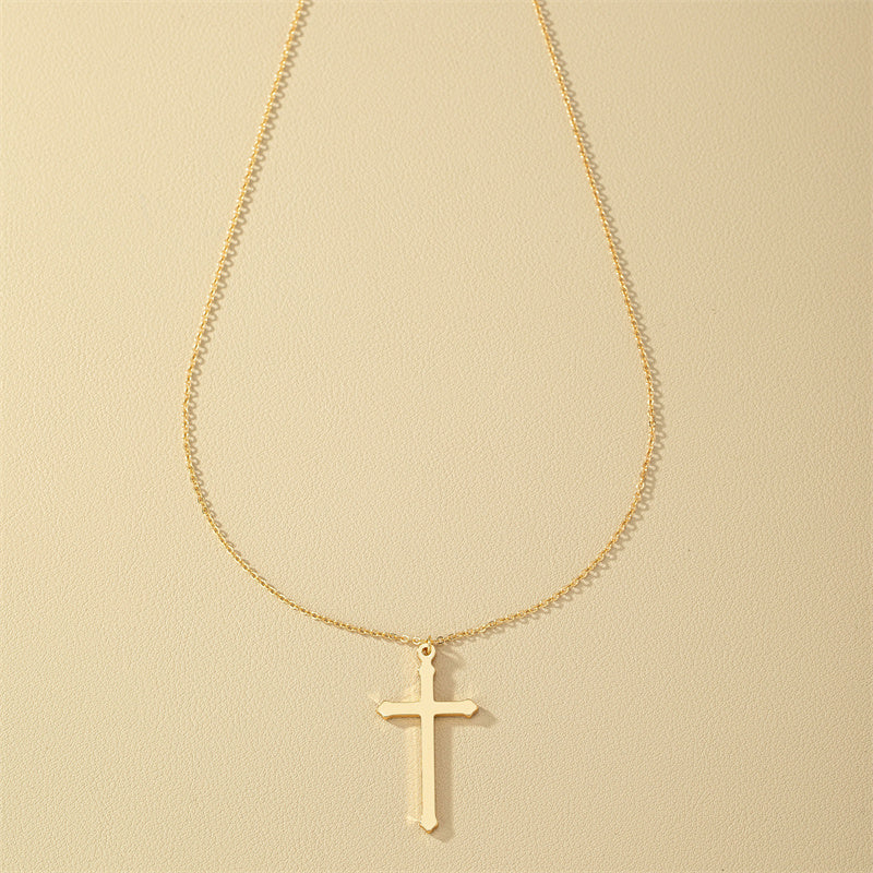 1 Piece Fashion Cross Alloy Plating Women's Pendant Necklace