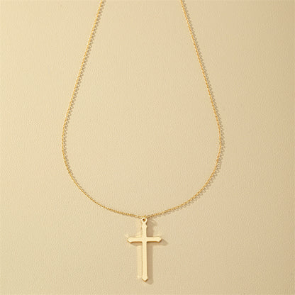 1 Piece Fashion Cross Alloy Plating Women's Pendant Necklace