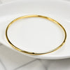 Simple Style Solid Color Stainless Steel Plating Bangle