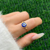 1 Piece Vintage Style Eye Arylic Copper Women's Rings