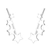 1 Pair Simple Style Star Copper Plating Ear Studs