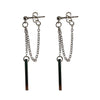 1 Pair Punk Geometric Alloy Tassel Plating Women's Ear Clips