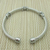 1 Piece Fashion Color Block Titanium Steel Bangle