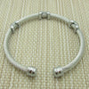 1 Piece Fashion Color Block Titanium Steel Bangle
