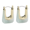 1 Pair Fashion U Shape Arylic Alloy Metal Women'S Earrings