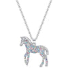 1 Piece Simple Style Horse Alloy Inlay Rhinestones Women's Pendant Necklace