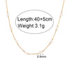 Basic Simple Style Classic Style Geometric Stainless Steel 18k Gold Plated Necklace