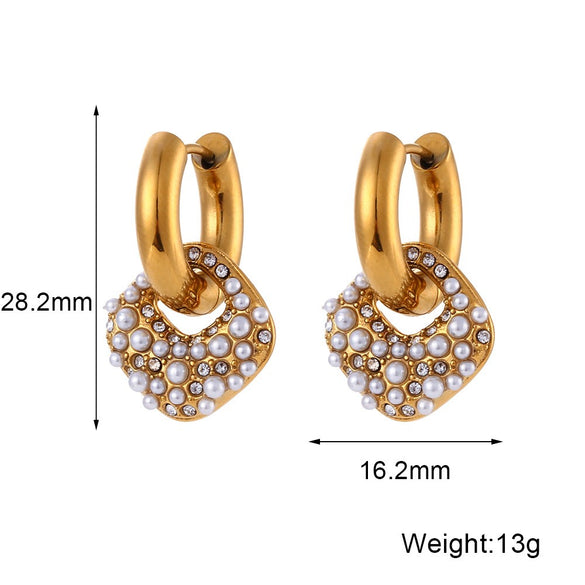 Basic Simple Style Classic Style Geometric Stainless Steel 18k Gold Plated Necklace