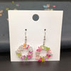 1 Pair Casual Irregular Crystal Beaded Drop Earrings