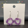 1 Pair Casual Irregular Crystal Beaded Drop Earrings