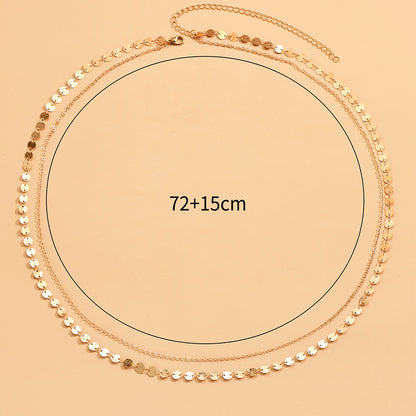 Wholesale Jewelry 1 Piece Casual Cross Moon Shell Plastic Waist Chain