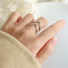 Wholesale 1 Piece Simple Style Solid Color Titanium Steel 18k Gold Plated Open Ring