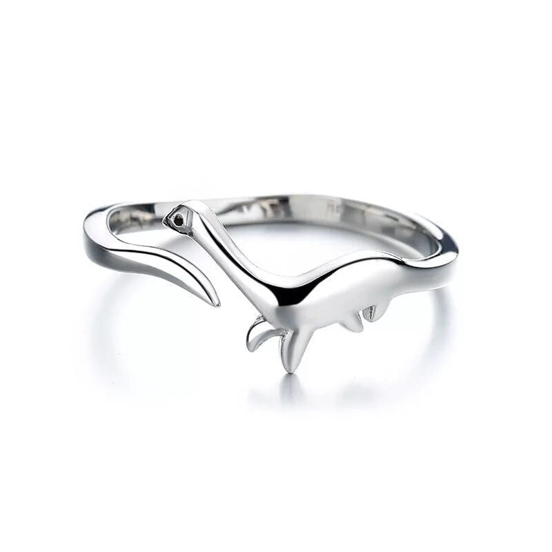 Retro Dinosaur Alloy Plating Metal Unisex Open Ring