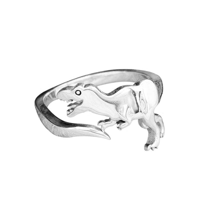 Retro Dinosaur Alloy Plating Metal Unisex Open Ring