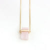 1 Piece Simple Style Rectangle Crystal Inlay Crystal Necklace