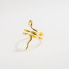 Simple Style Snake Sterling Silver Plating Open Ring