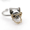 1 Piece Novelty Dog Alloy Stoving Varnish Women's Open Ring