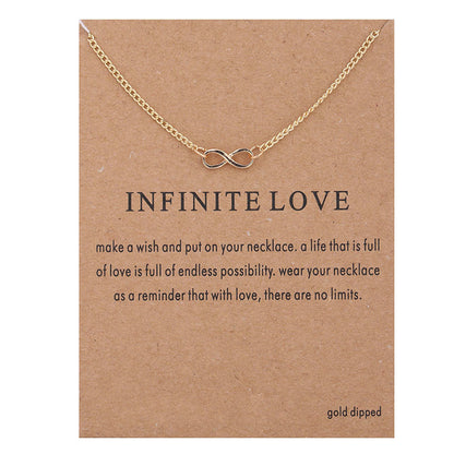 1 Piece Simple Style Infinity Alloy Plating Gold Plated Women's Pendant Necklace