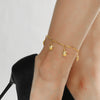 Casual Tortoise Star Dolphin 18k Gold Plated Copper Wholesale Anklet