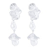 Wholesale Jewelry 1 Pair Simple Style Leaves Imitation Pearl Alloy Drop Earrings