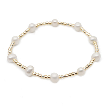 Sweet Cross Imitation Pearl Soft Clay Wholesale Bracelets