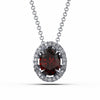 1 Piece Sweet Geometric Sterling Silver Plating Inlay Zircon Pendant Necklace