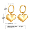 1 Pair Simple Style Star Plating Inlay Stainless Steel Zircon 18k Gold Plated Drop Earrings