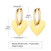 1 Pair Simple Style Star Plating Inlay Stainless Steel Zircon 18k Gold Plated Drop Earrings