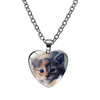 Cute Heart Shape Cat Glass Glass Plating Women's Pendant Necklace