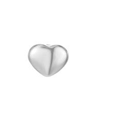 Simple Style Heart Shape Titanium Steel Plating Ear Studs 1 Piece