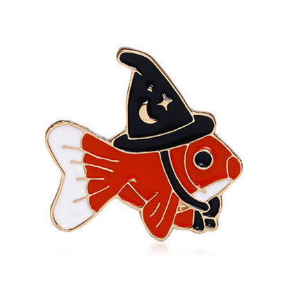 Cartoon Style Cute Cowboy Style Animal Alloy Stoving Varnish Plating Kid'S Unisex Brooches Collar Pin