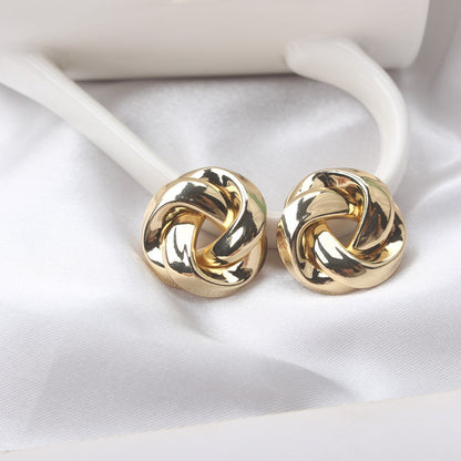 Wholesale Jewelry 1 Pair Vintage Style Geometric Metal Ear Studs