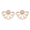 Wholesale Jewelry 1 Pair Simple Style Flower Alloy Artificial Pearls Rhinestones Ear Studs