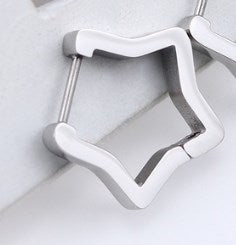 1 Piece Simple Style Geometric Plating Stainless Steel Earrings