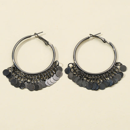 Wholesale Jewelry 1 Pair Commute Round Alloy Earrings