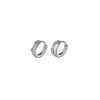 1 Pair Simple Style U Shape Sterling Silver Inlay Rhinestones Hoop Earrings