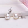 1 Pair Sweet Leaf Crown Bow Knot Imitation Pearl Copper Inlay Rhinestones Earrings