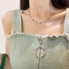 Simple Style Geometric Arylic Alloy Beaded Women's Necklace