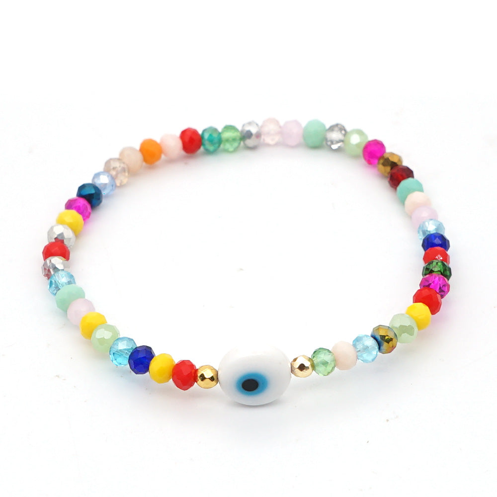 Ethnic Style Eye Glass Beaded Unisex Bracelets