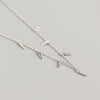 Simple Style Solid Color Sterling Silver Inlay Rhinestones Necklace