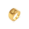 Retro Sun 18k Gold Plated Metal Wholesale Rings