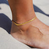 Simple Style Geometric Stainless Steel Plating 18k Gold Plated Women's Anklet
